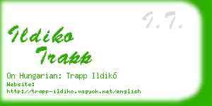ildiko trapp business card
